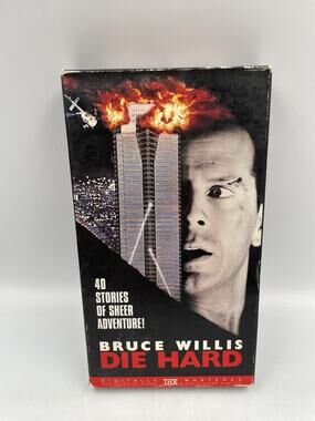 Vintage Die Hard VHS Tape Bruce Willis CBS Fox Action Thriller R NTSC USA Movie